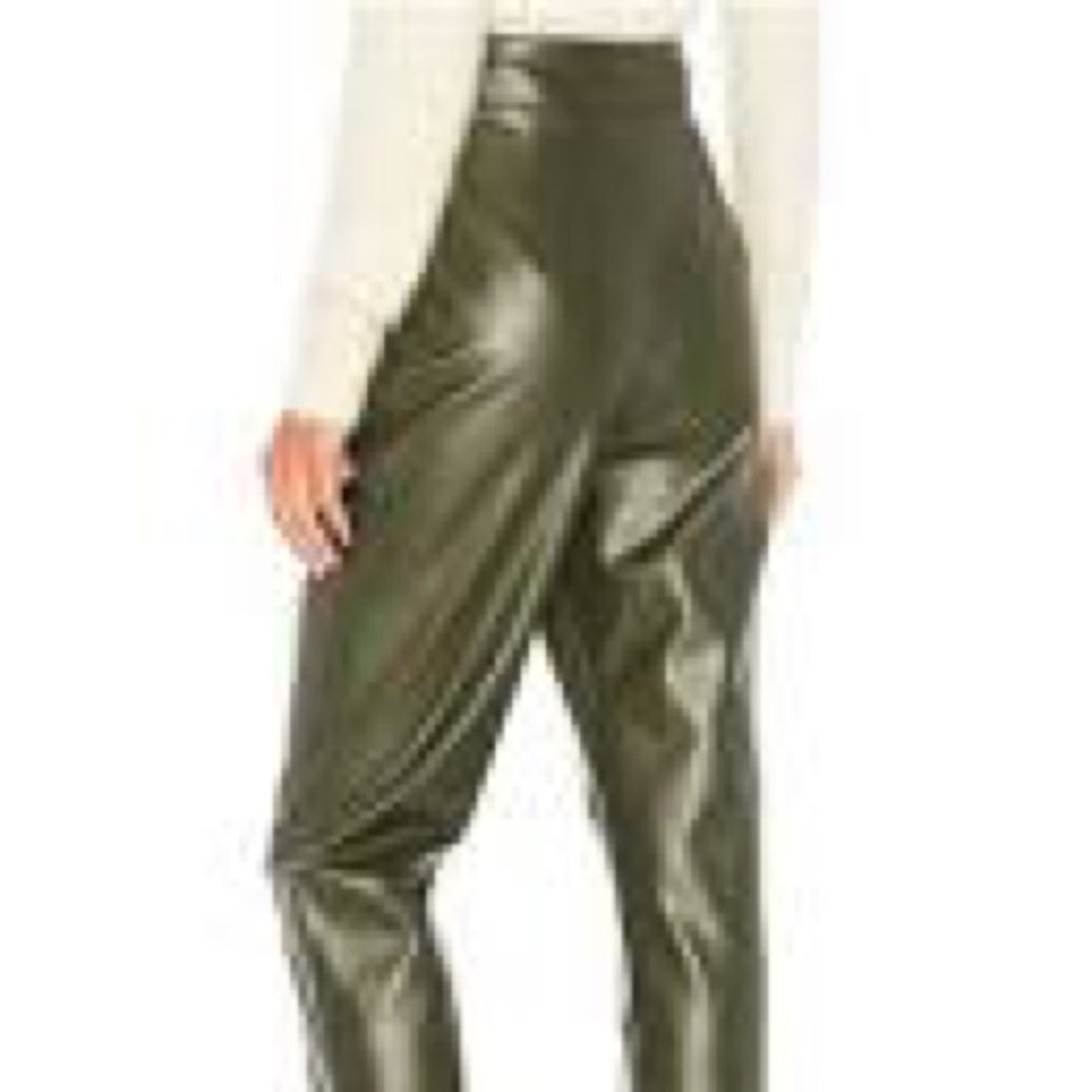Majorelle High Waisted Faux Leather Pants Sz XS
